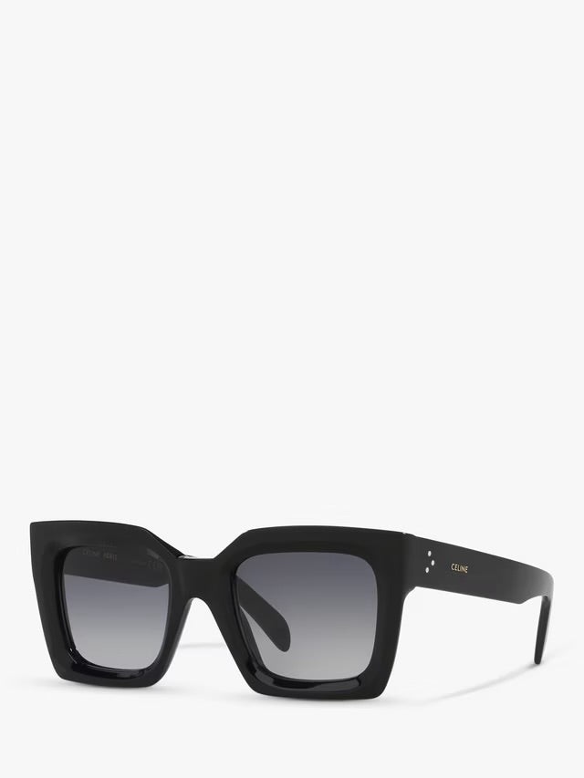 Celine CL000245 Women's Rectnagular Sunglasses, Black - Pre owned 🏴