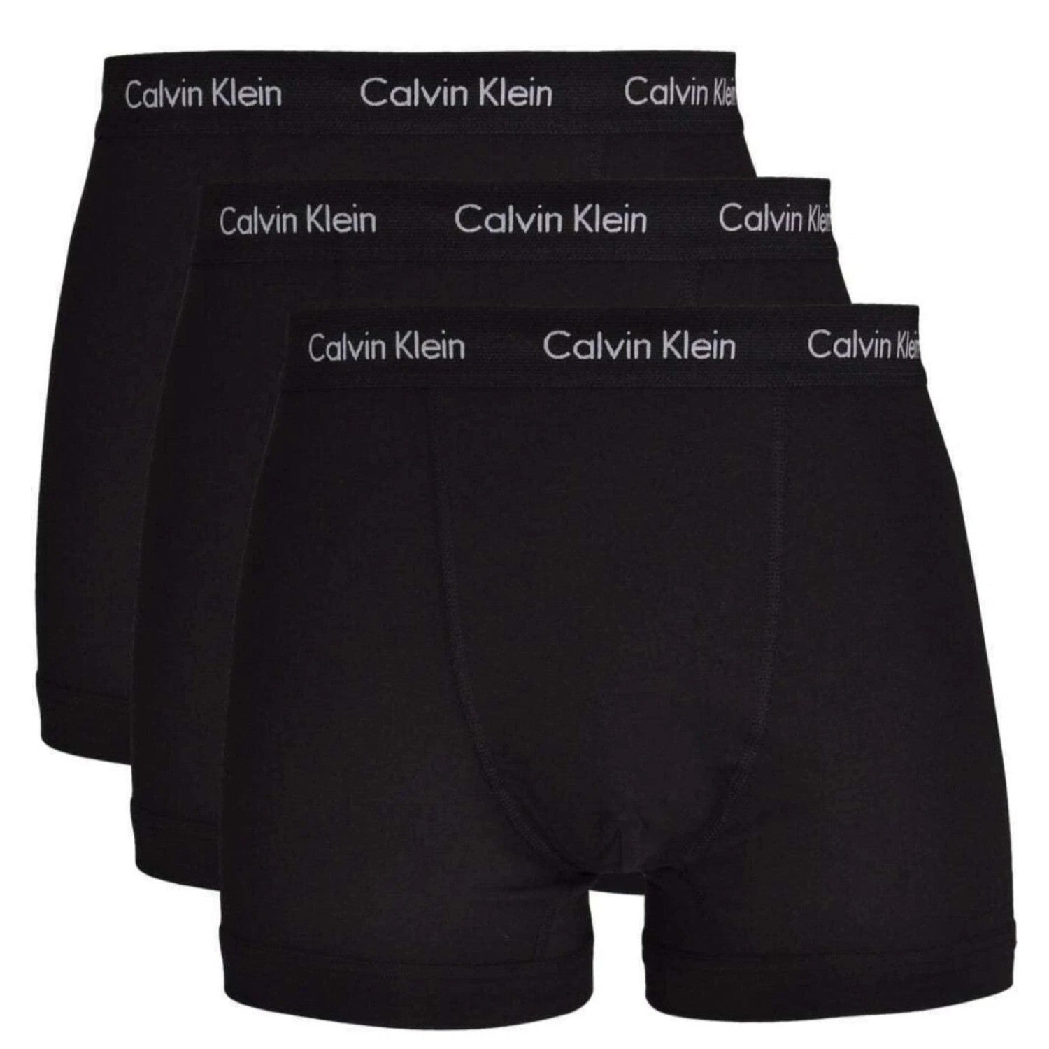 Calvin Klein Men's 3 Pack Trunks Cotton Stretch Boxer Shorts Black & Multi Color - New 🏴