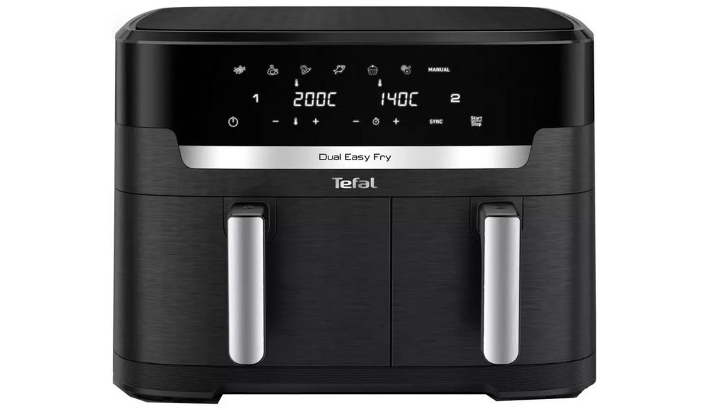 Tefal EY9428G0 Air Fryer Easy Fry Dual XXL 11L Fryer 7 Pre-set Programs Black (used once, pro cleaned)🏴