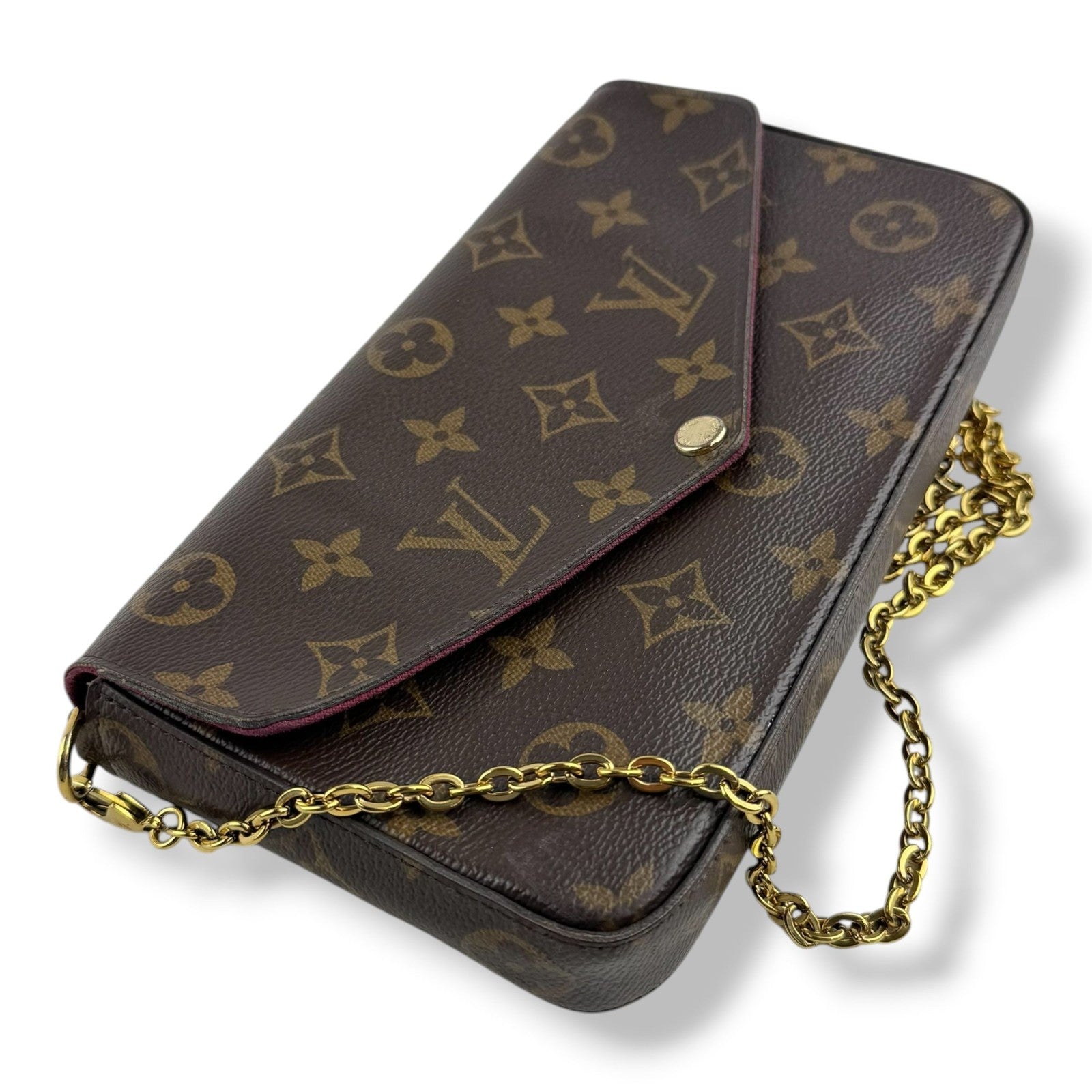 Louis Vuitton Felicie Pochette Brown Monogram Handbag - Preowned🏴☑️