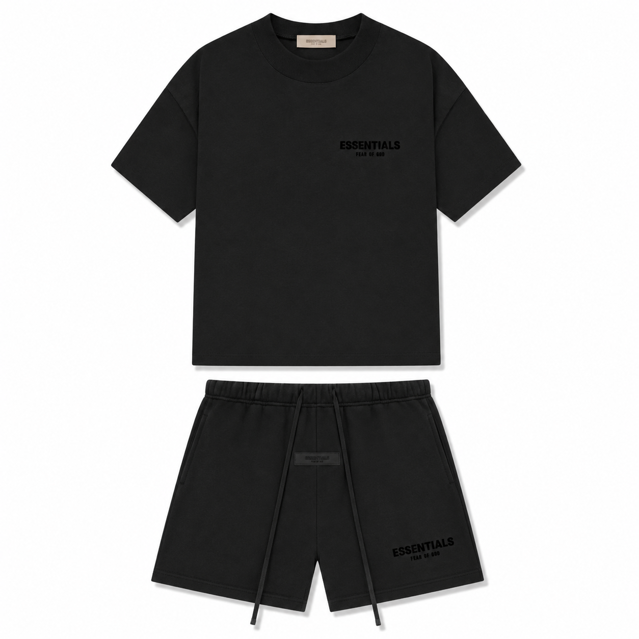 Fear Of God Essentials Short Set 'BLACK' (SS22)