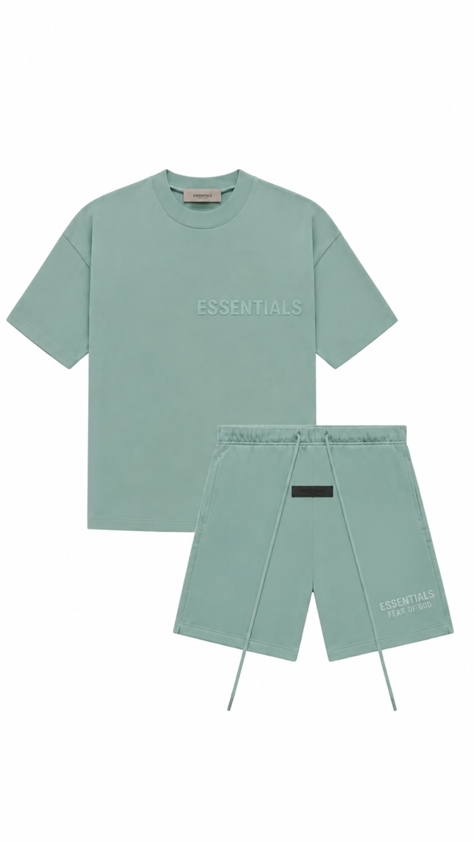 FEAR OF GOD ESSENTIALS SHORT SET 'SYCAMORE' (SS23)
