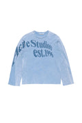 Acne Studios Relaxed Graphic Longsleeve - Dirty Blue
