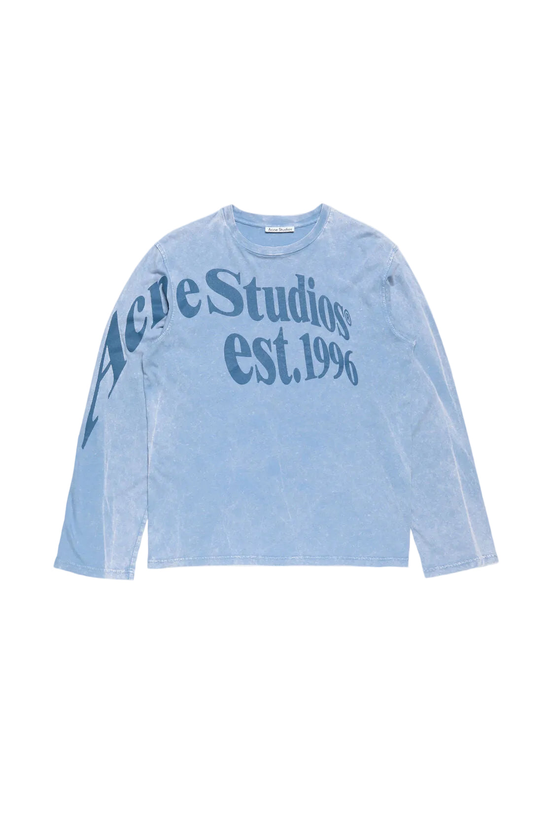 Acne Studios Relaxed Graphic Longsleeve - Dirty Blue
