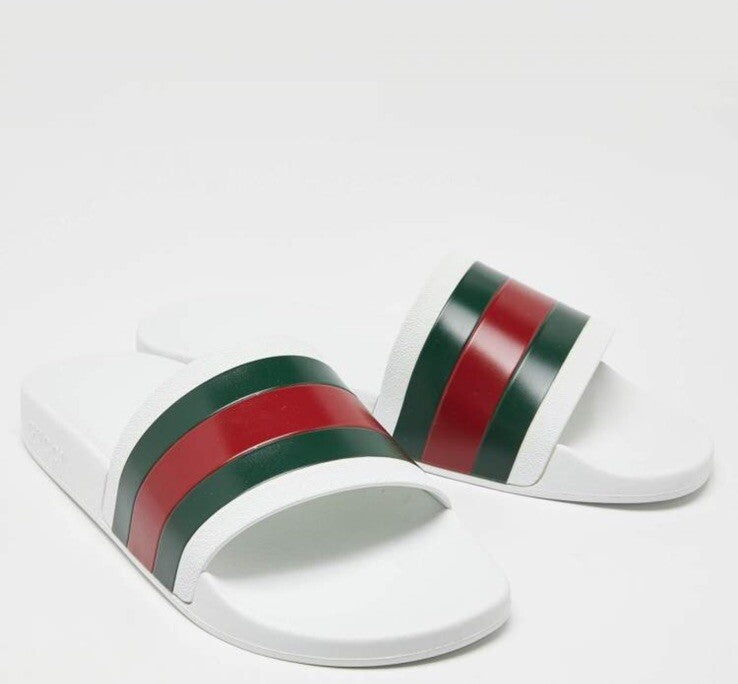 Gucci Pursuit 72 "White/Red/Green" Slides - UK 8