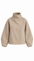 W Sézane Danny Beige Wool Coat Jacket T1 I Authenticity Guaranteed