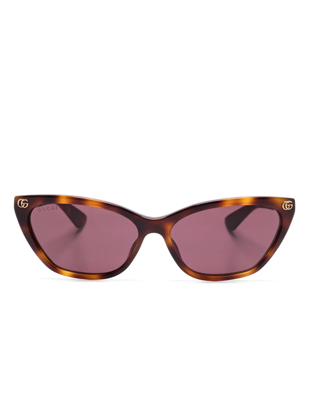 Gucci Acetate Cat Eye Sunglasses | Havana frame / violet lenses | Brand New 🏴