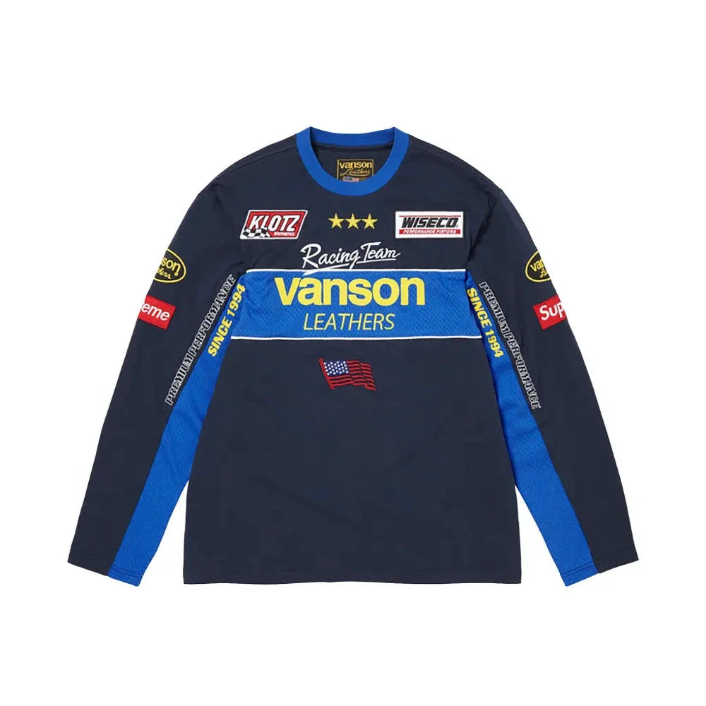 Supreme Vanson Leathers Long Sleeve Top (SS26)✔️