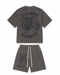 Saint Valley TERRY LOGO Short Set "FADED Grey” (Pre-Order)