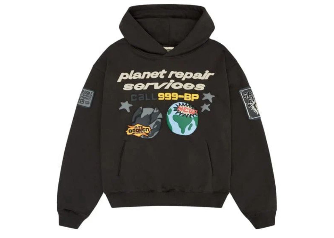 Broken Planet 'Repair Services Soot' Black Hoodie