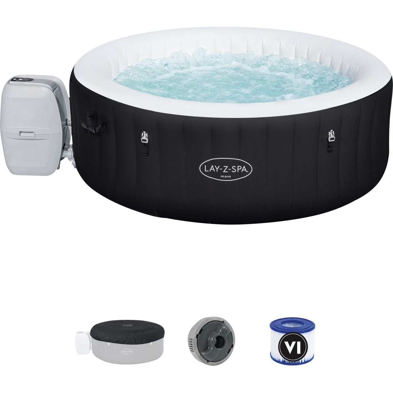 Lay-Z-Spa BW60001GB Hot Tub Free Standing Black - New 🏴
