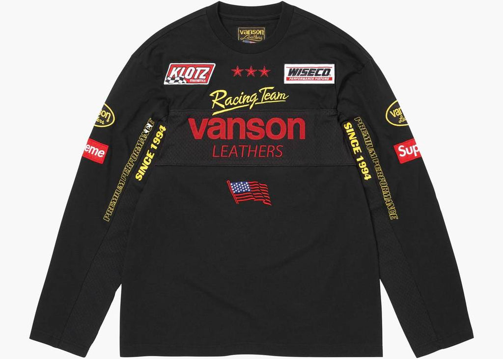Supreme Vanson Leathers Long Sleeve Top (SS26)✔️