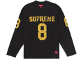 SUPREME AFFILIATED L/S FOOTBALL TOP BLACK