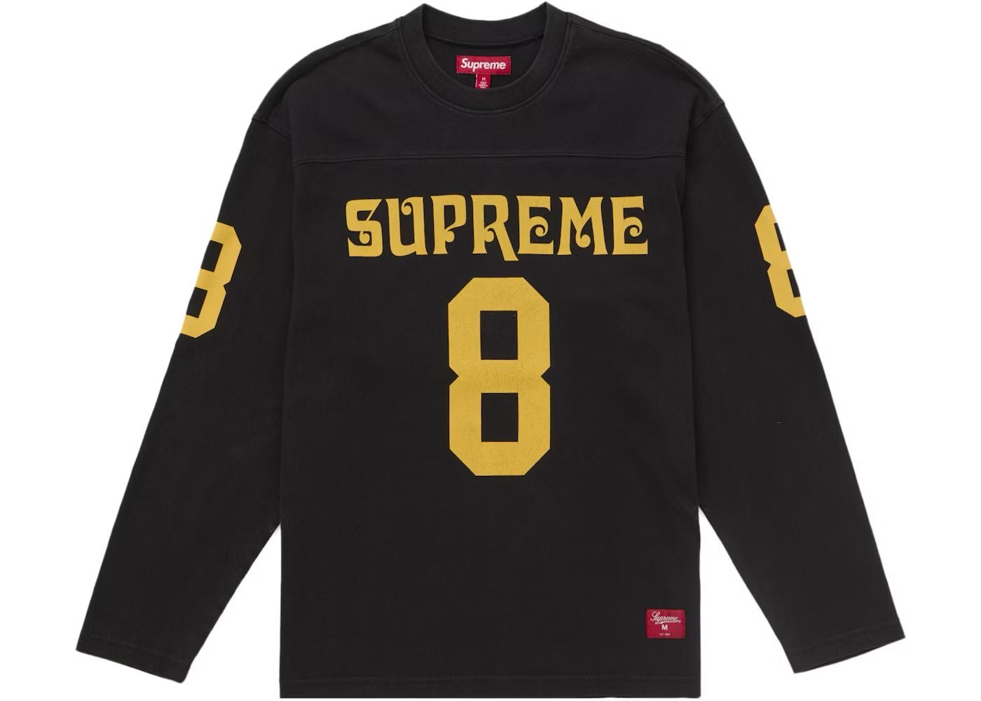 SUPREME AFFILIATED L/S FOOTBALL TOP BLACK