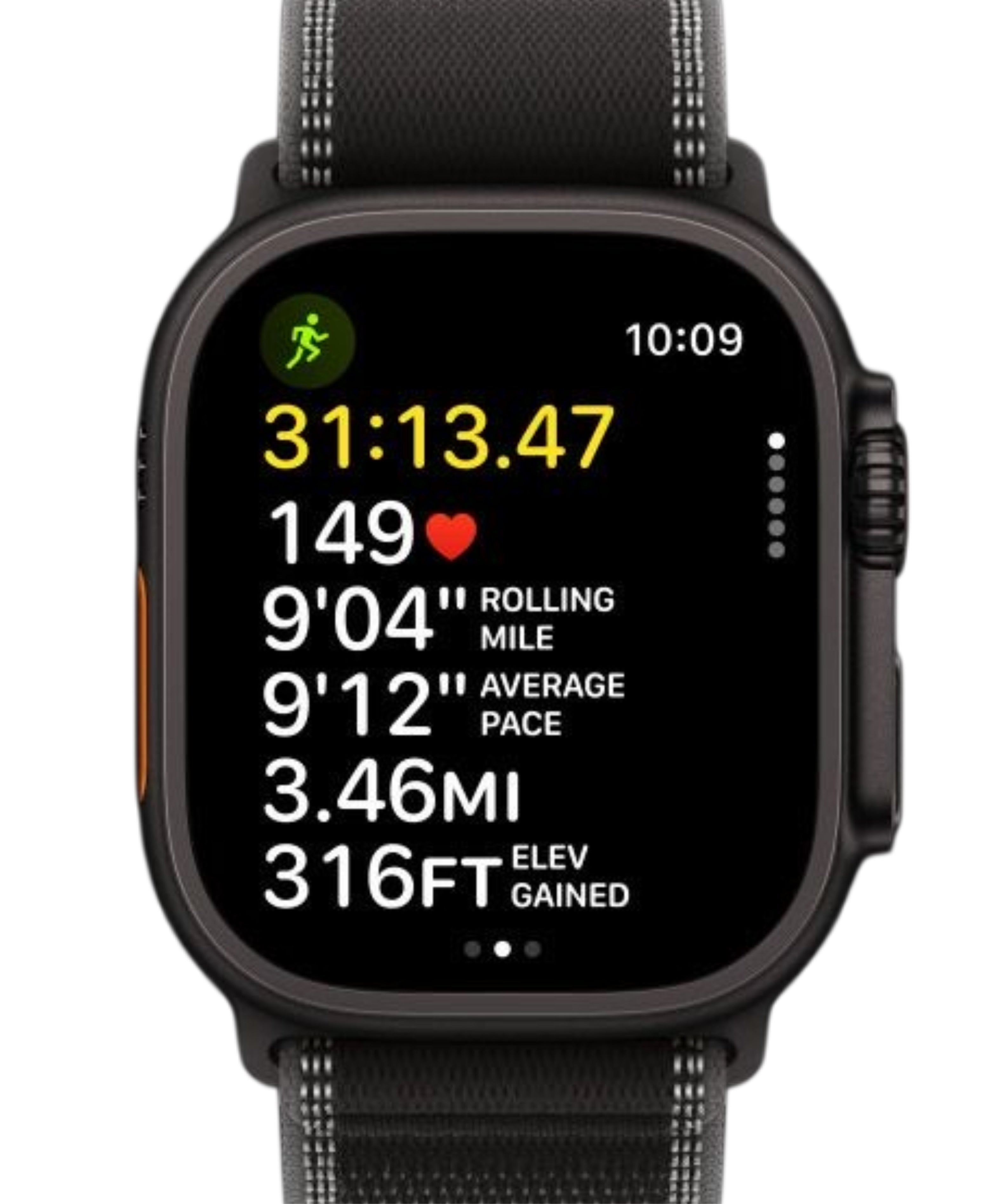 Apple Watch Ultra Series 1 49mm Titanium Case Very Good Condition with Grey Band - used 🏴