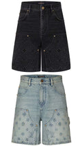 Louis Vuitton Monogram Workwear Denim Shorts✔️