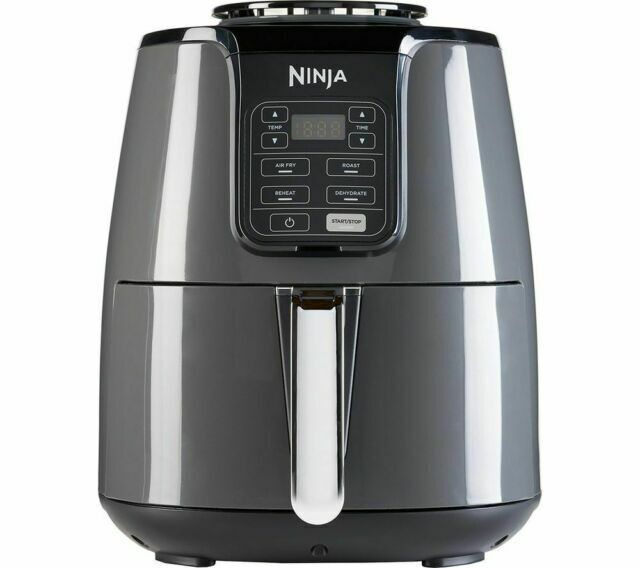 Ninja AF100UK Air Fryer 3.8L 1550W 4-in-1 Digital Healthy Fryer Grey Black New 🏴