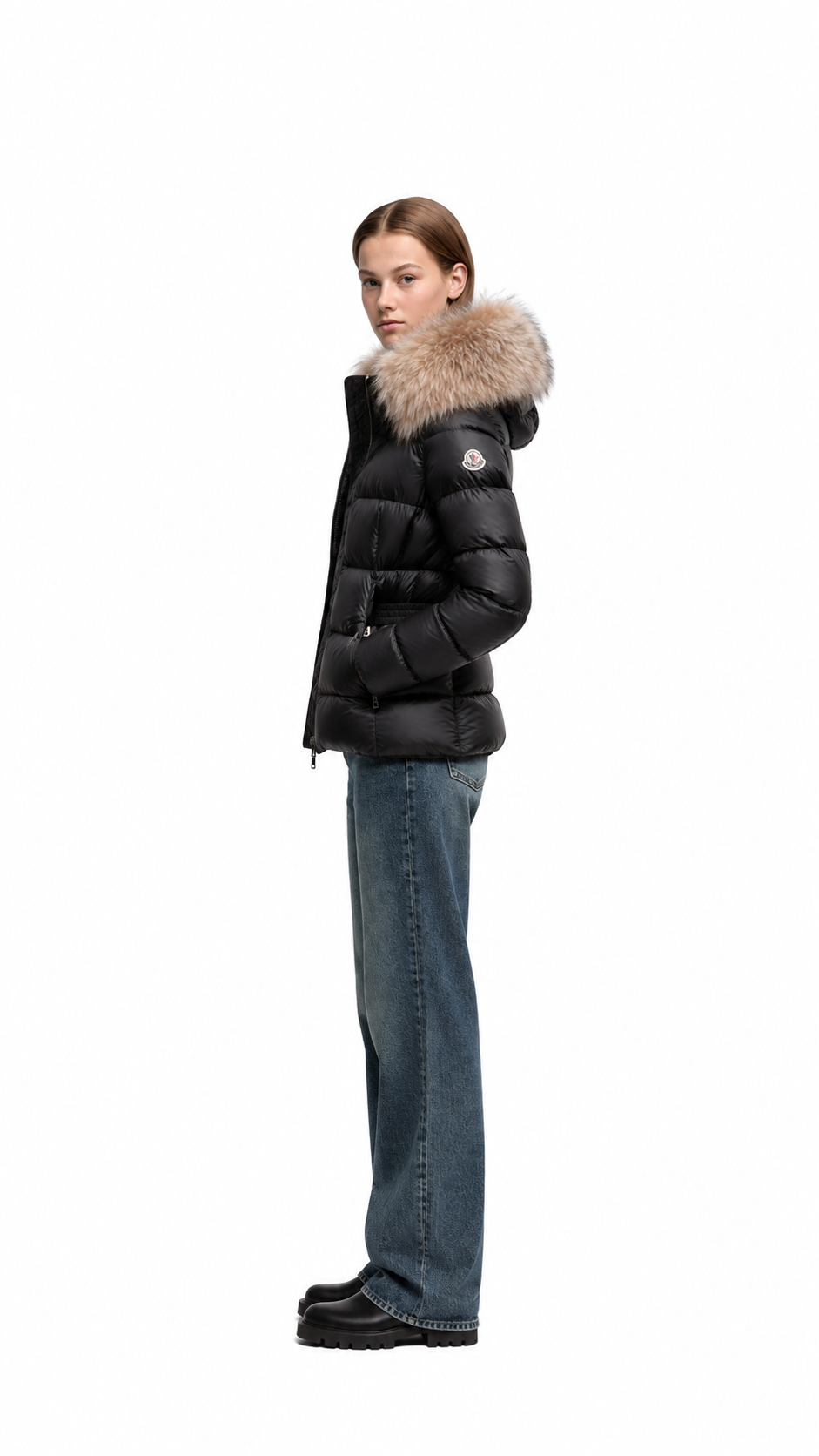 Moncler Boed Hooded Down Jacket