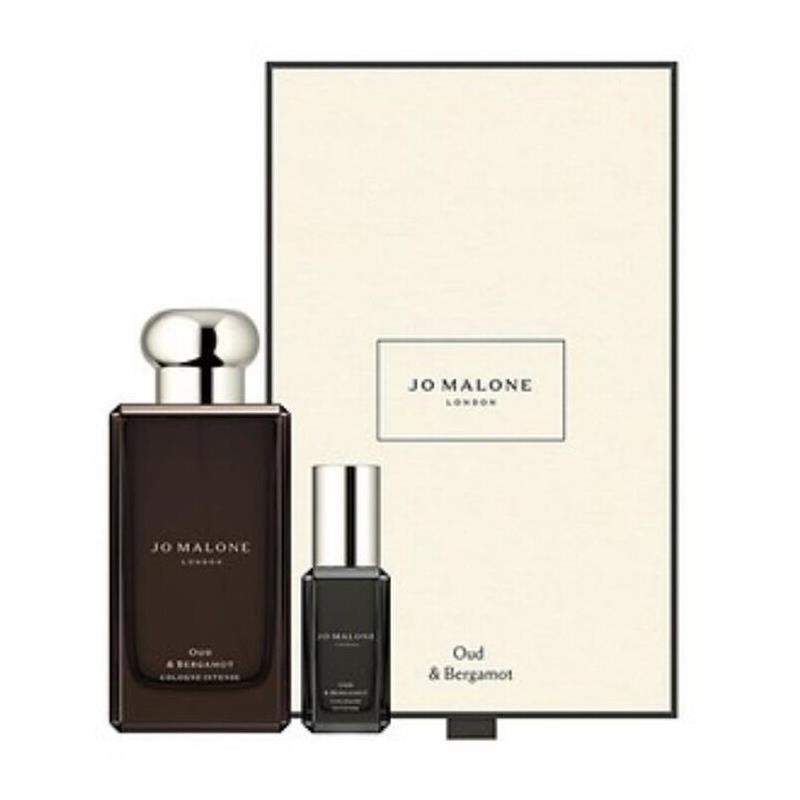 Jo Malone Oud & Bergamot Eau de Cologne Intense 100ml Spray Gift Set Brand New 🏴