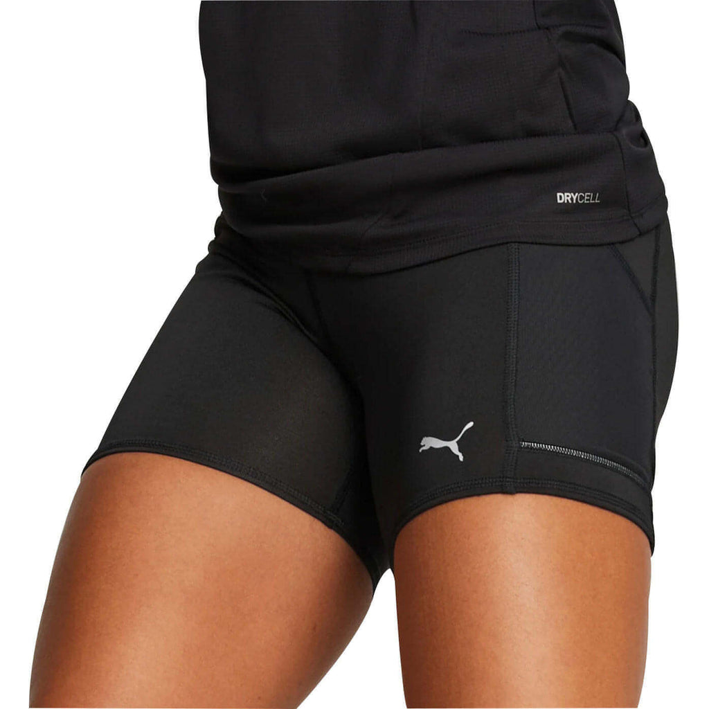 Puma Black Running Fitted Sports Shorts Ladies - New 🏴