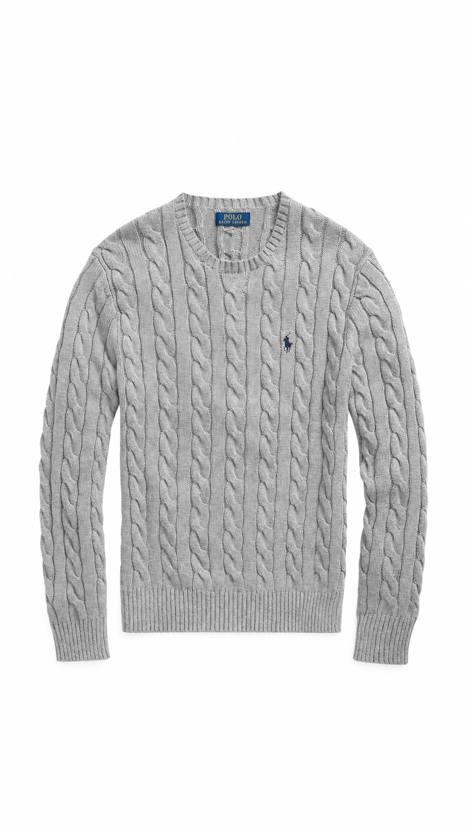 Ralph Lauren Cable Knit Jumper - Grey