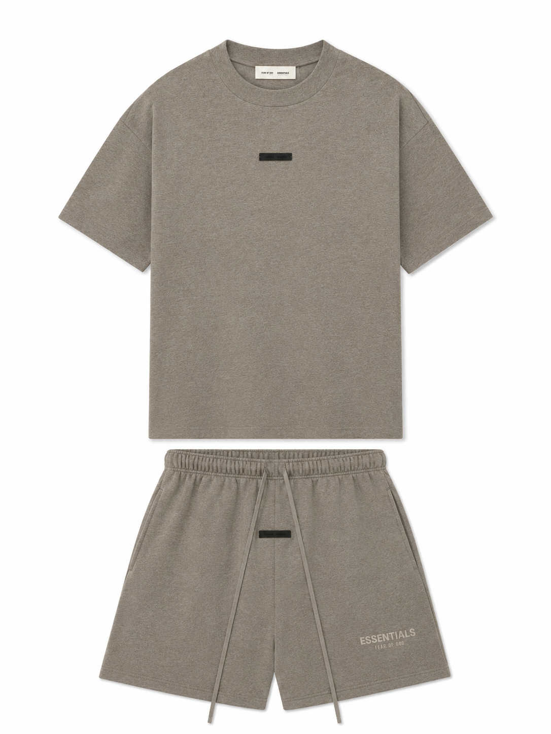FEAR OF GOD ESSENTIALS HOMESTEAD HEATHER SHORT SET (SS25)