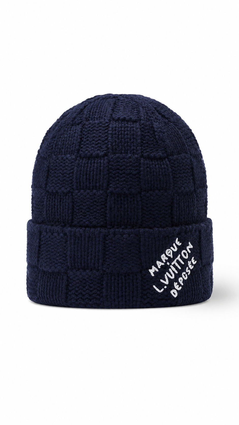 LV Damier Snug Beanie - Luxury Blue