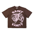 Saint Vanity Griffin Logo Tee “Brown/Pink”