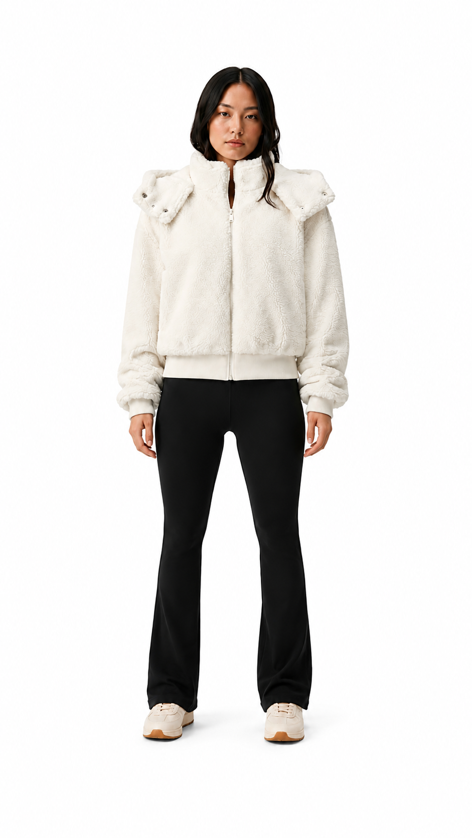 ALO Foxy Sherpa Jacket - White
