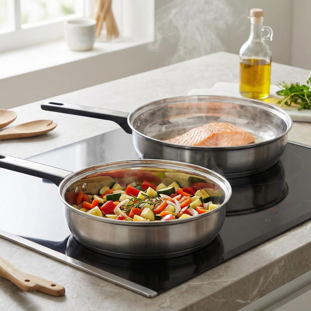Salter Expert 5-Piece Stainless Steel Pan Set , PFAS-Free - New 🏴