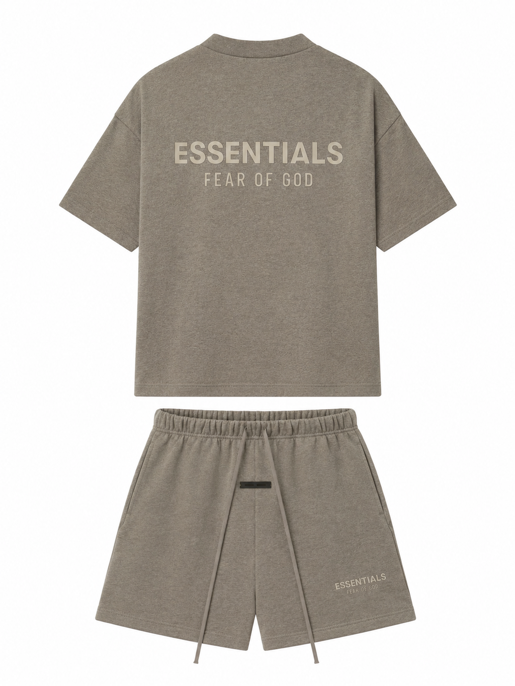 FEAR OF GOD ESSENTIALS HOMESTEAD HEATHER SHORT SET (SS25)