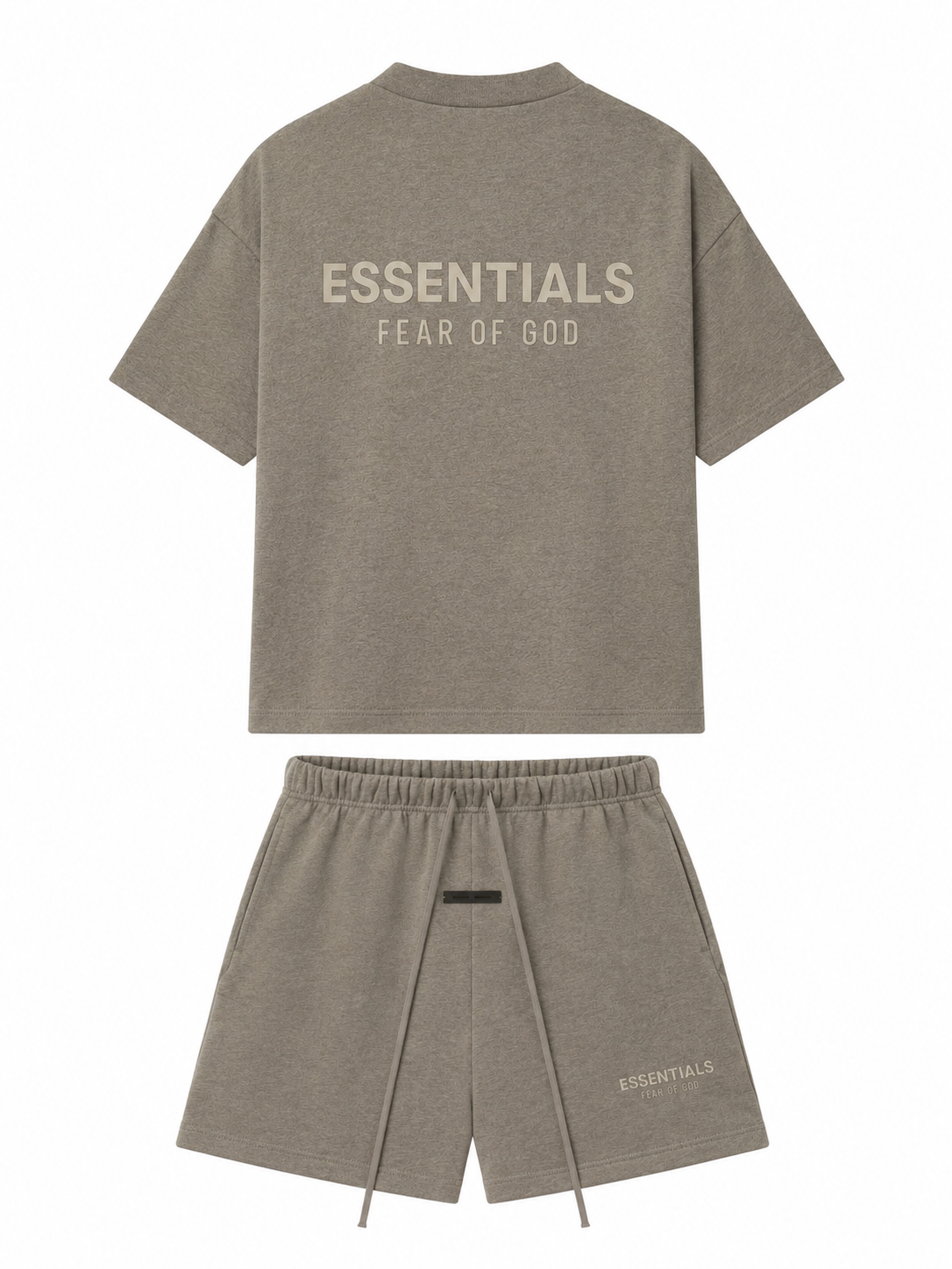 FEAR OF GOD ESSENTIALS HOMESTEAD HEATHER SHORT SET (SS25)