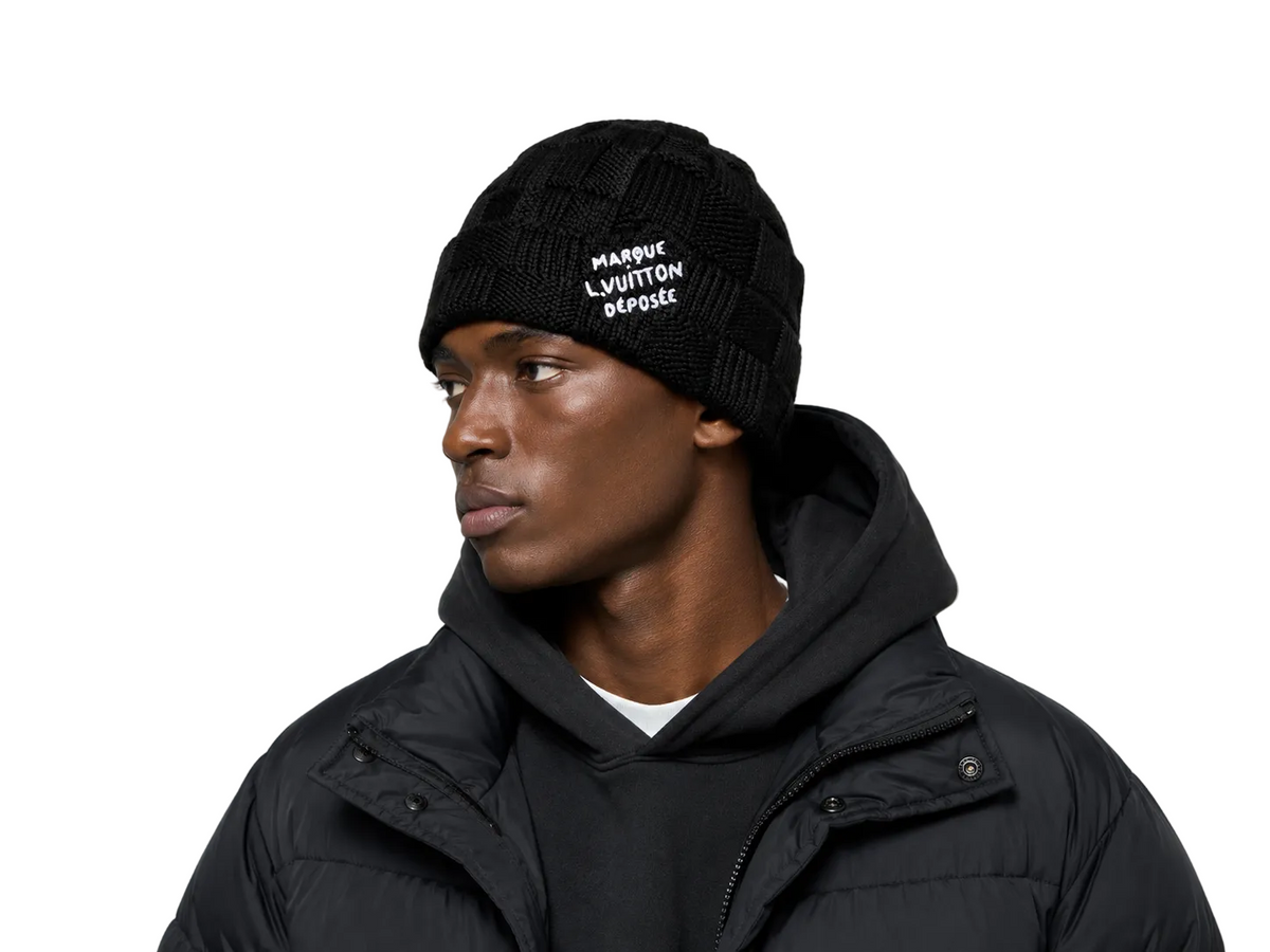 LV Damier Snug Beanie - Luxury Black