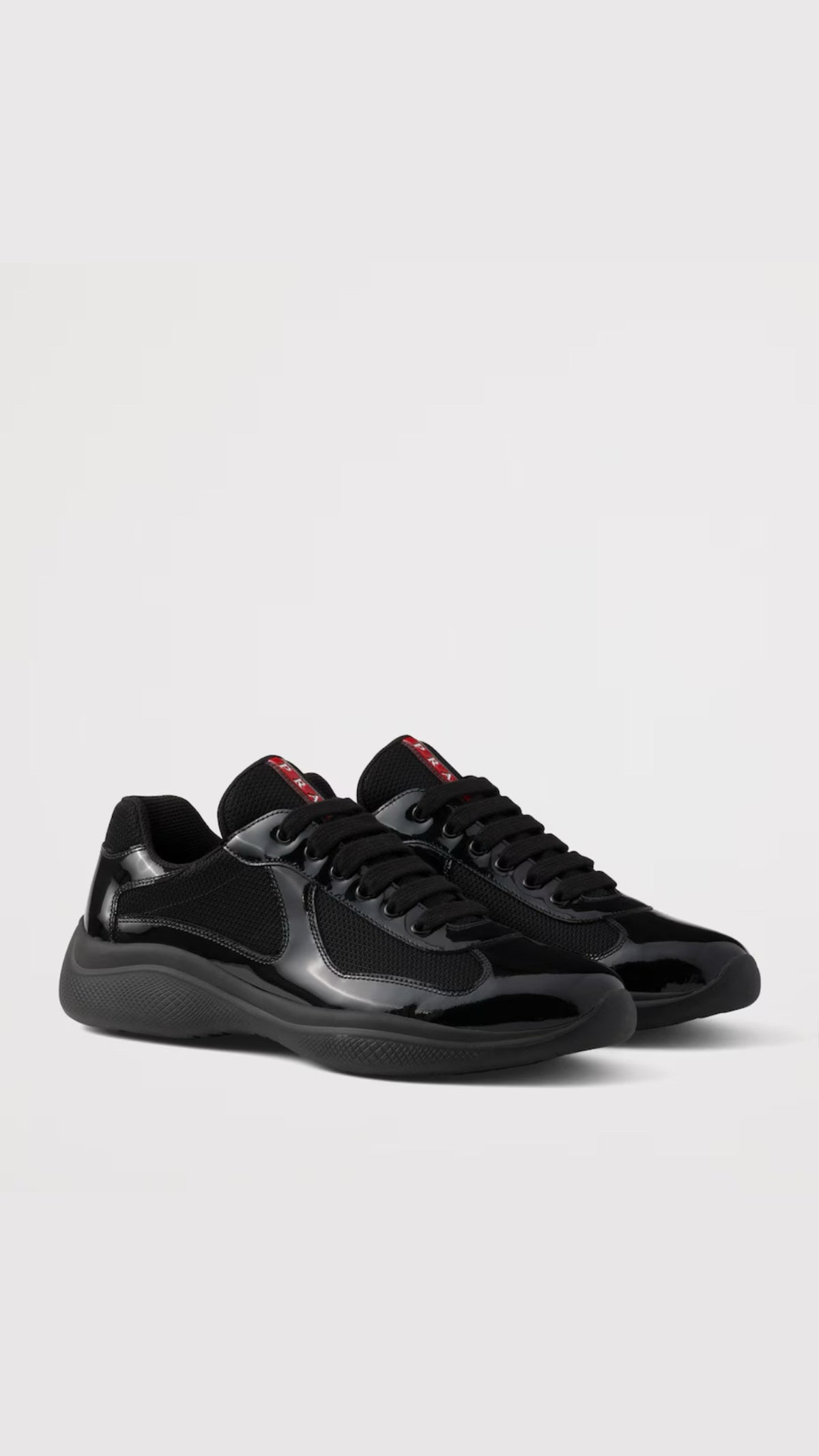 Prada America's Cup Patent Leather sneakers Black