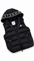 Moncler Men's Hooded Puffer Vest Black Down Gilet - Authenticity Guaranteed