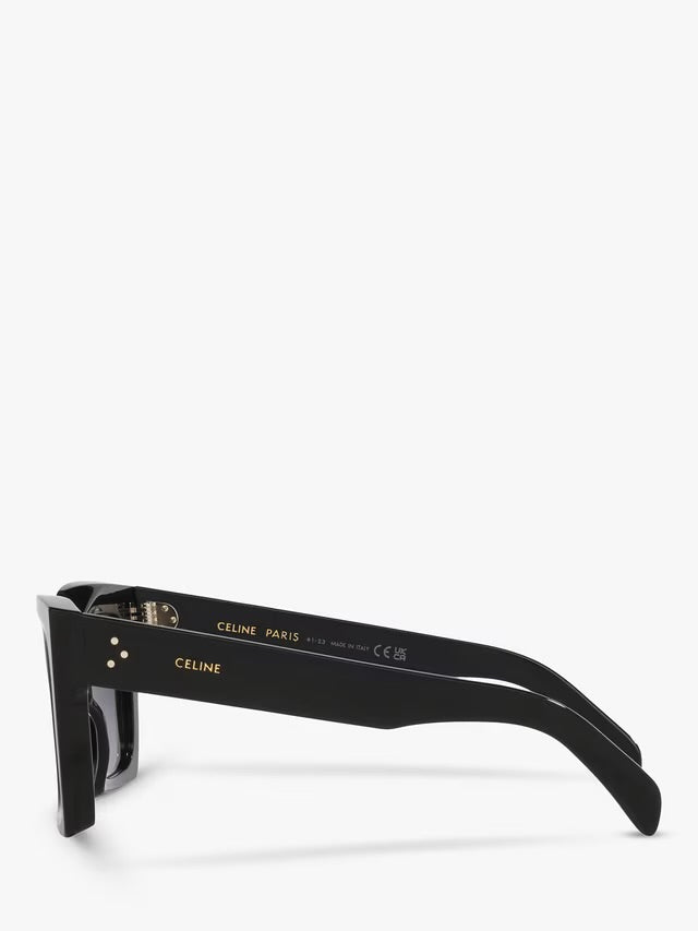 Celine CL000245 Women's Rectnagular Sunglasses, Black - Pre owned 🏴