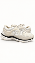 Chanel Women's CC Runner Low Trainers White