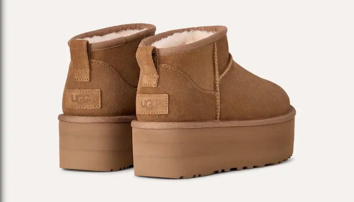UGG Classic Ultra Mini Platform Boot|Chestnut|Size 6UK|🏴