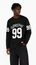 SUPREME 99 LONG SLEEVE FOOTBALL TOP BLACK