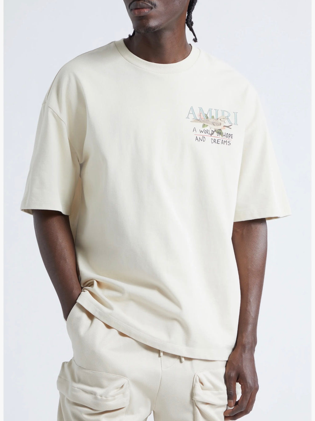 Amiri White Hopes And Dreams Graphic Print T-Shirt - Medium