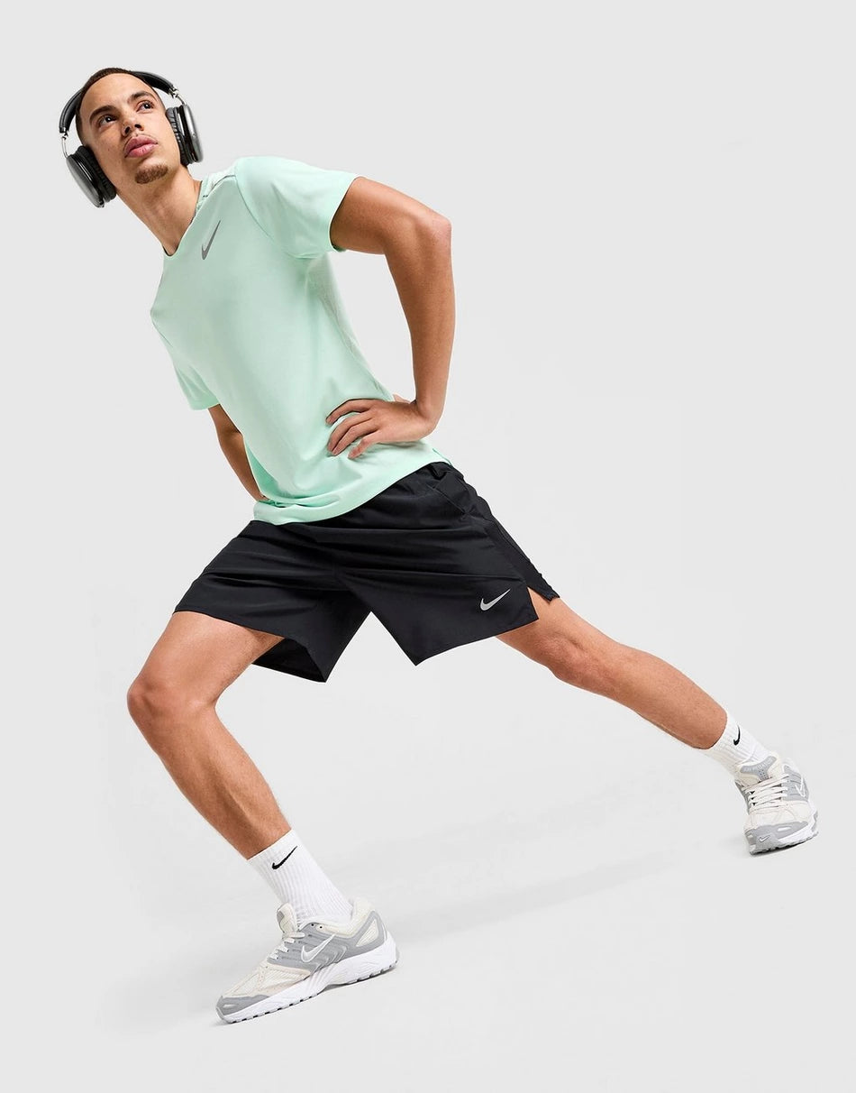 Nike Dri-FIT Running Set Mens Medium Green T-Shirt Black Shorts Gym NEW 🏴