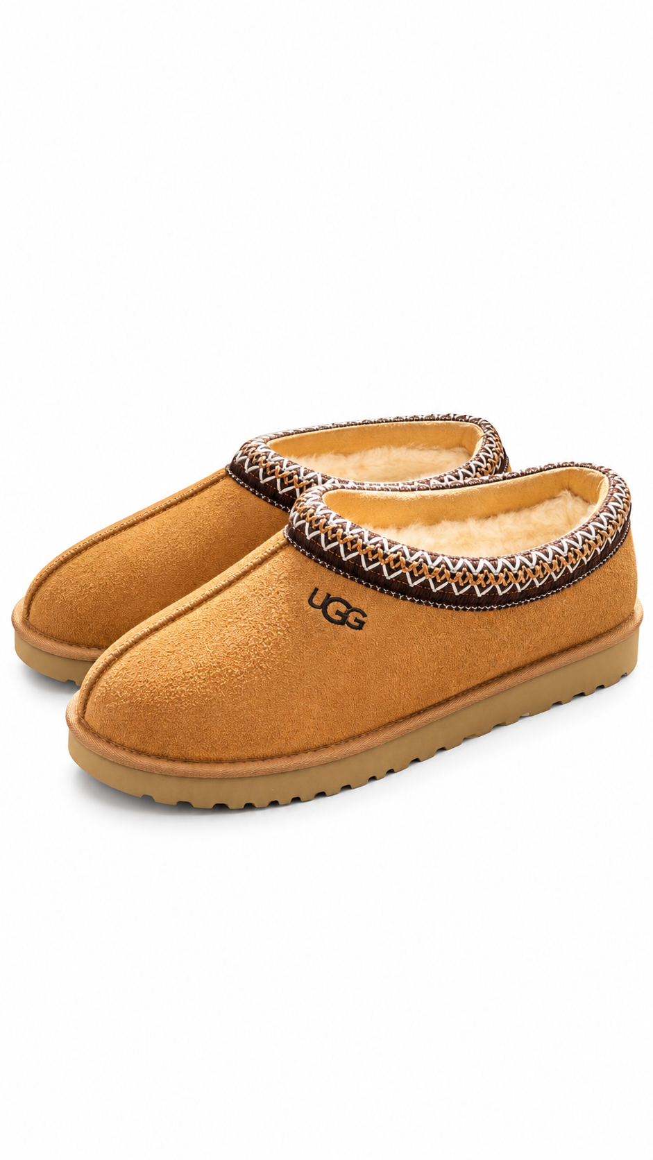 UGG Tasman Women’s Chestnut Suede Sheepskin Lined Slip-On Slippers