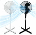 16 Inch Floor Standing Pedestal Fan Oscillating Air Cooling Electric 3 Speed 45W