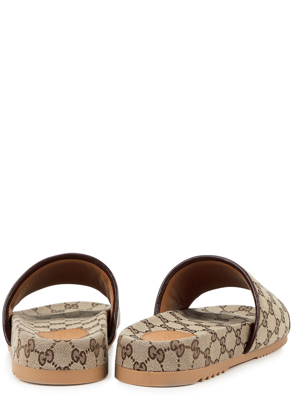 GUCCI Sideline GG-monogram canvas sliders Used🏴☑️