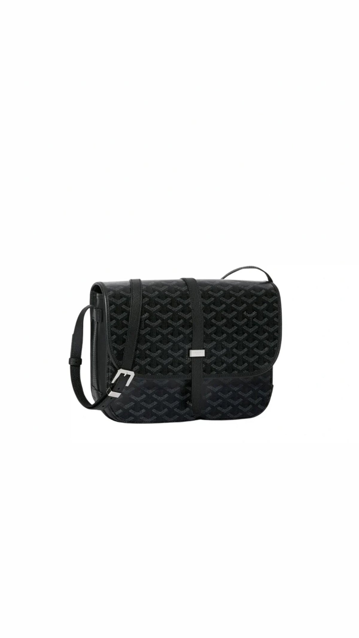 GOYARD BELVEDERE PM 'JET BLACK' BAG BOXED