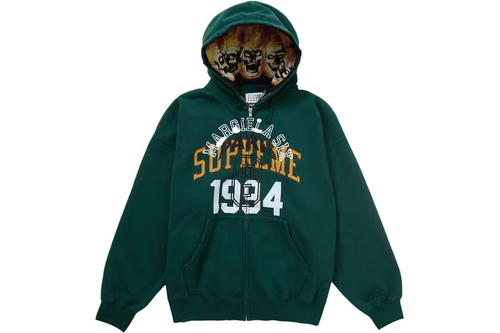 Supreme MM6 Maison Margiela Zip Up Hooded Sweatshirt✔️