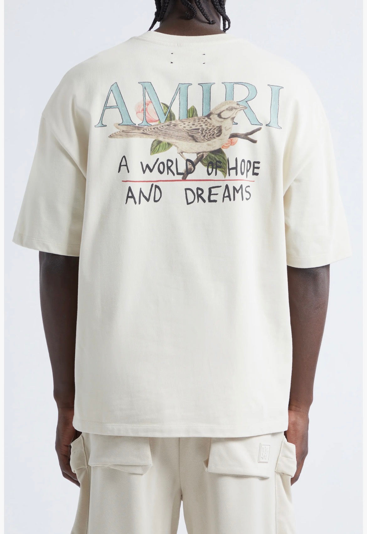 Amiri White Hopes And Dreams Graphic Print T-Shirt - Medium