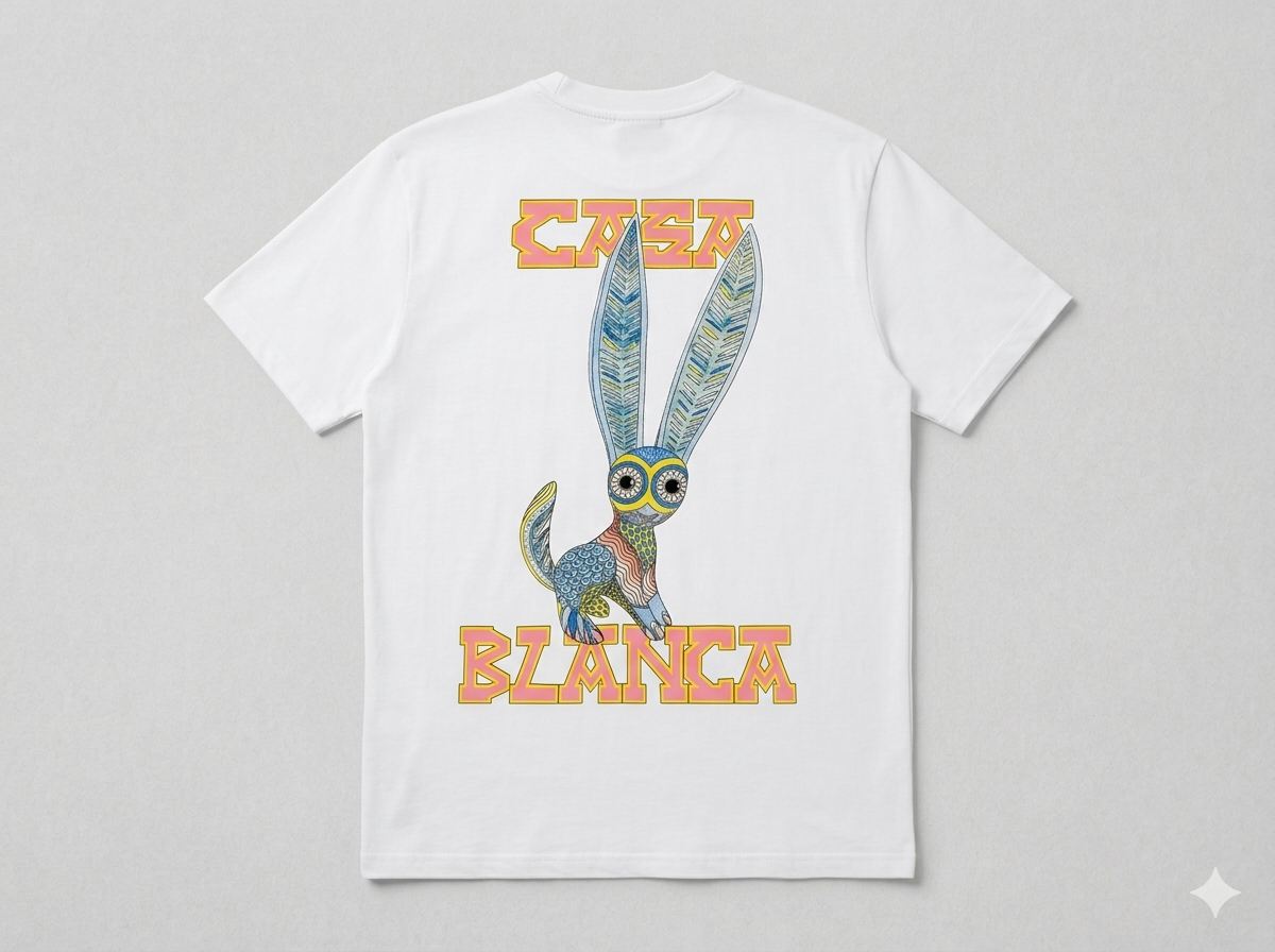 Casablanca Paris Fennec Fox Graphic T-Shirt White Large Tennis Club - New 🏴