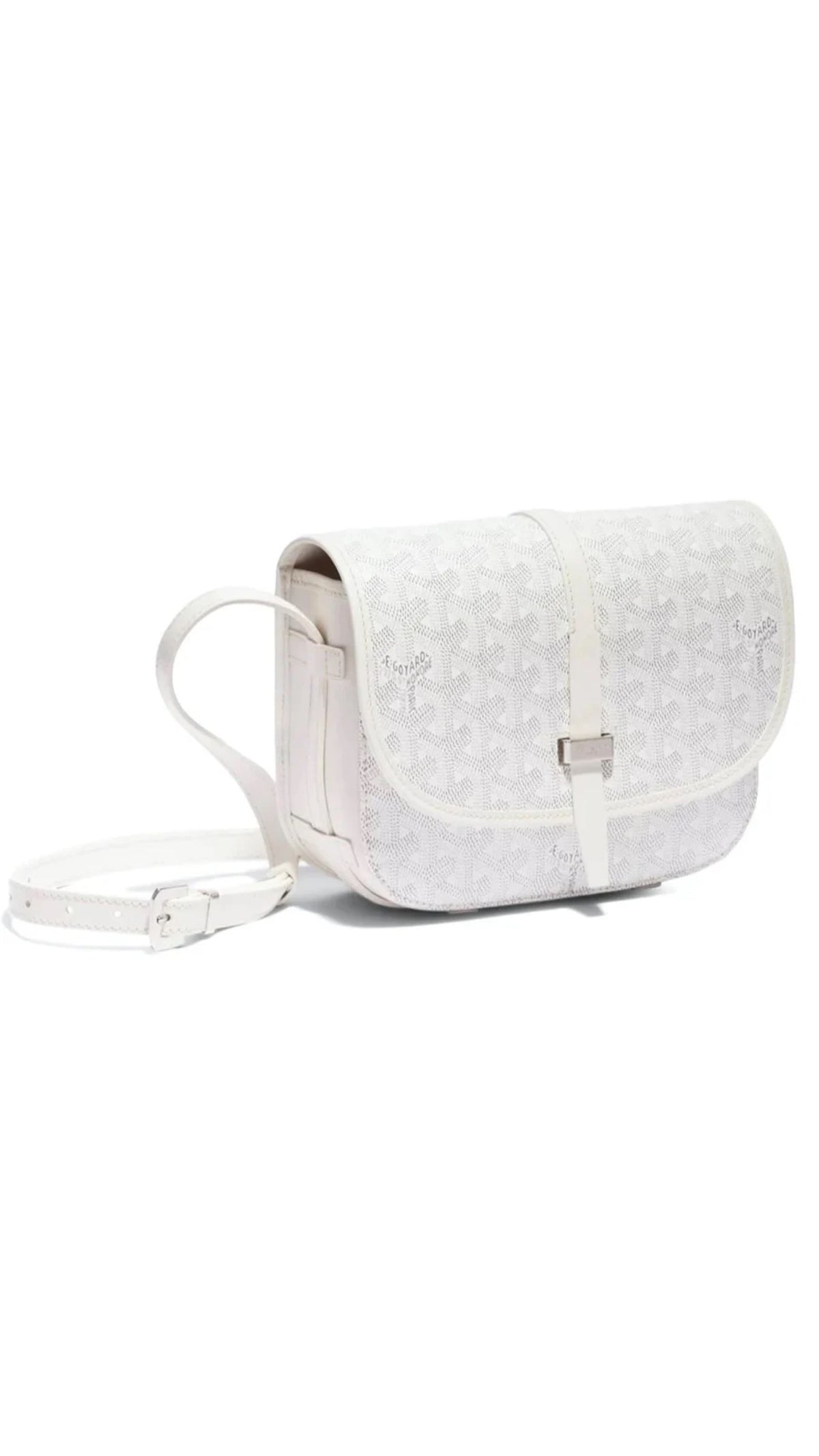 GOYARD BELVEDERE PM 'WHITE’ BAG BOXED