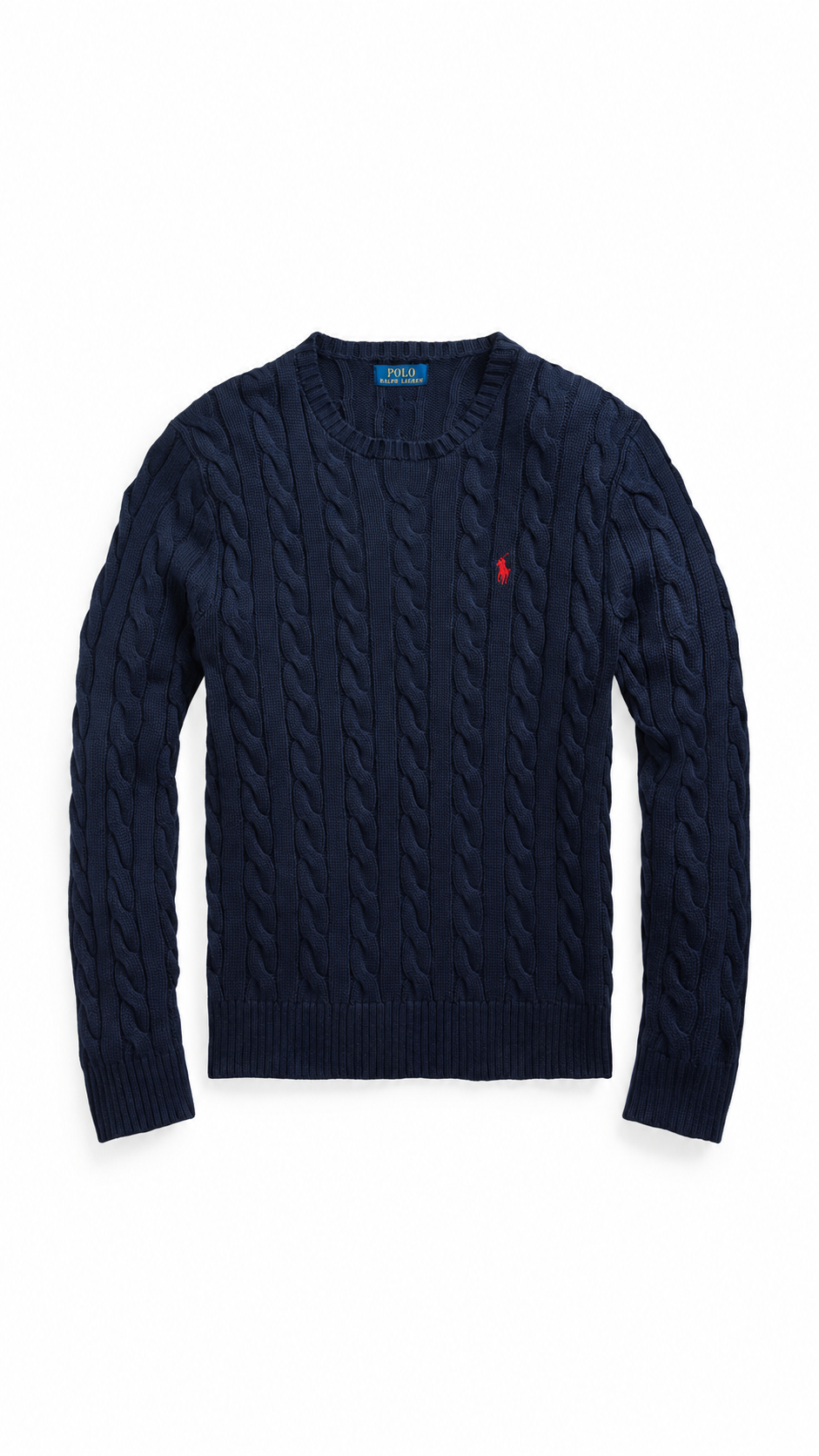 Ralph Lauren Cable Knit Jumper - Navy